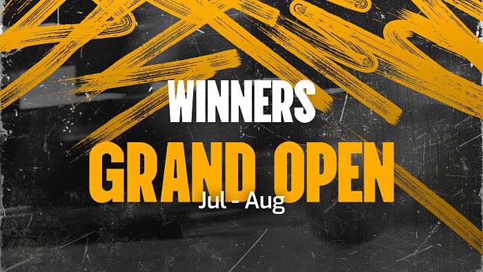 Winners Jul-Aug GRAND OPEN