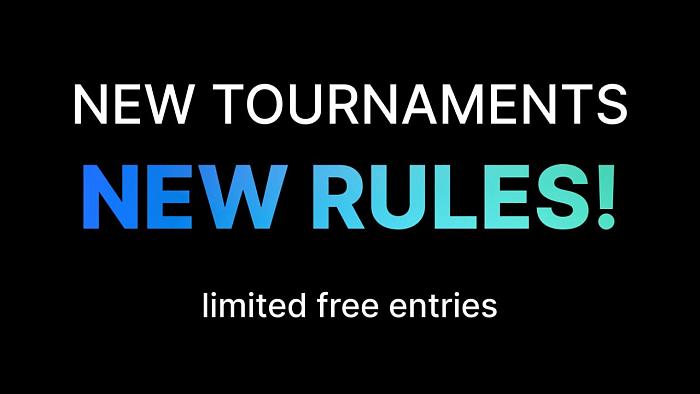 New tournaments - new rules!